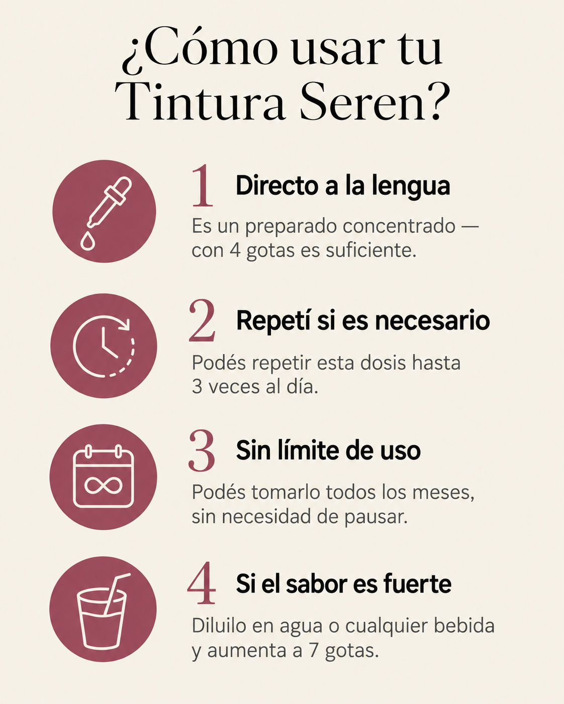 Cómo usar tu Tintura Seren